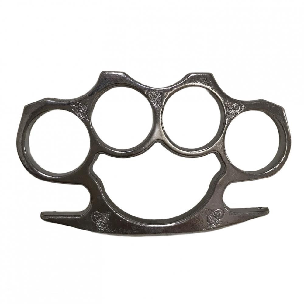 Tuğra Figürlü Çelik Muşta Gri -  Özel Tasarım Bıçaklar Kategorisi