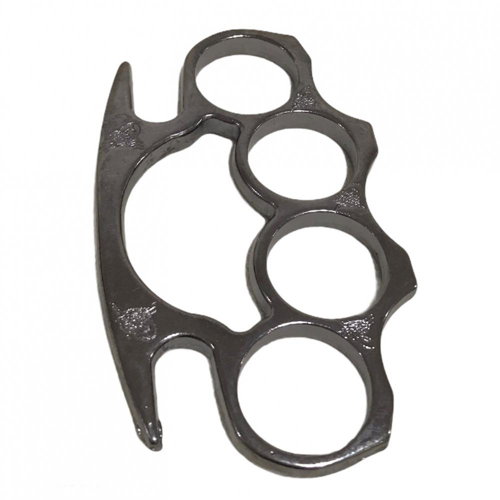 Tuğra Figürlü Çelik Muşta Gri -  Özel Tasarım Bıçaklar Kategorisi