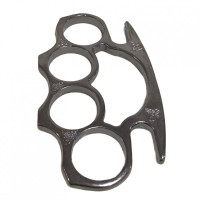 Tuğra Figürlü Çelik Muşta Gri -  Özel Tasarım Bıçaklar Kategorisi