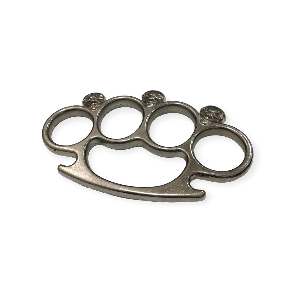 Katlanabilir Muşta ve Kuru Kafa Gri Metal Muşta