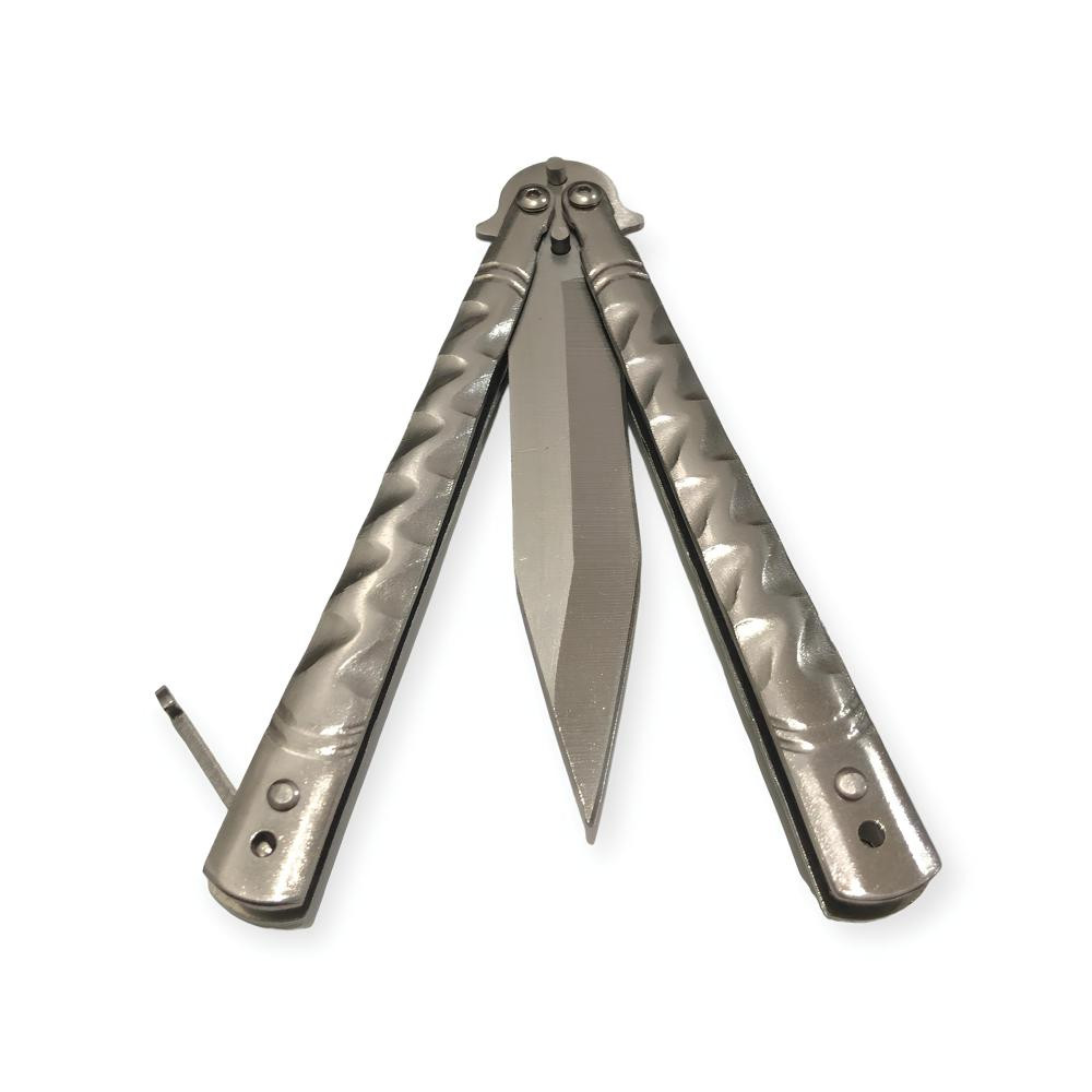 Gümüş Renk Kelebek Bıçak -  Özel Bıçaklar Kategorisi