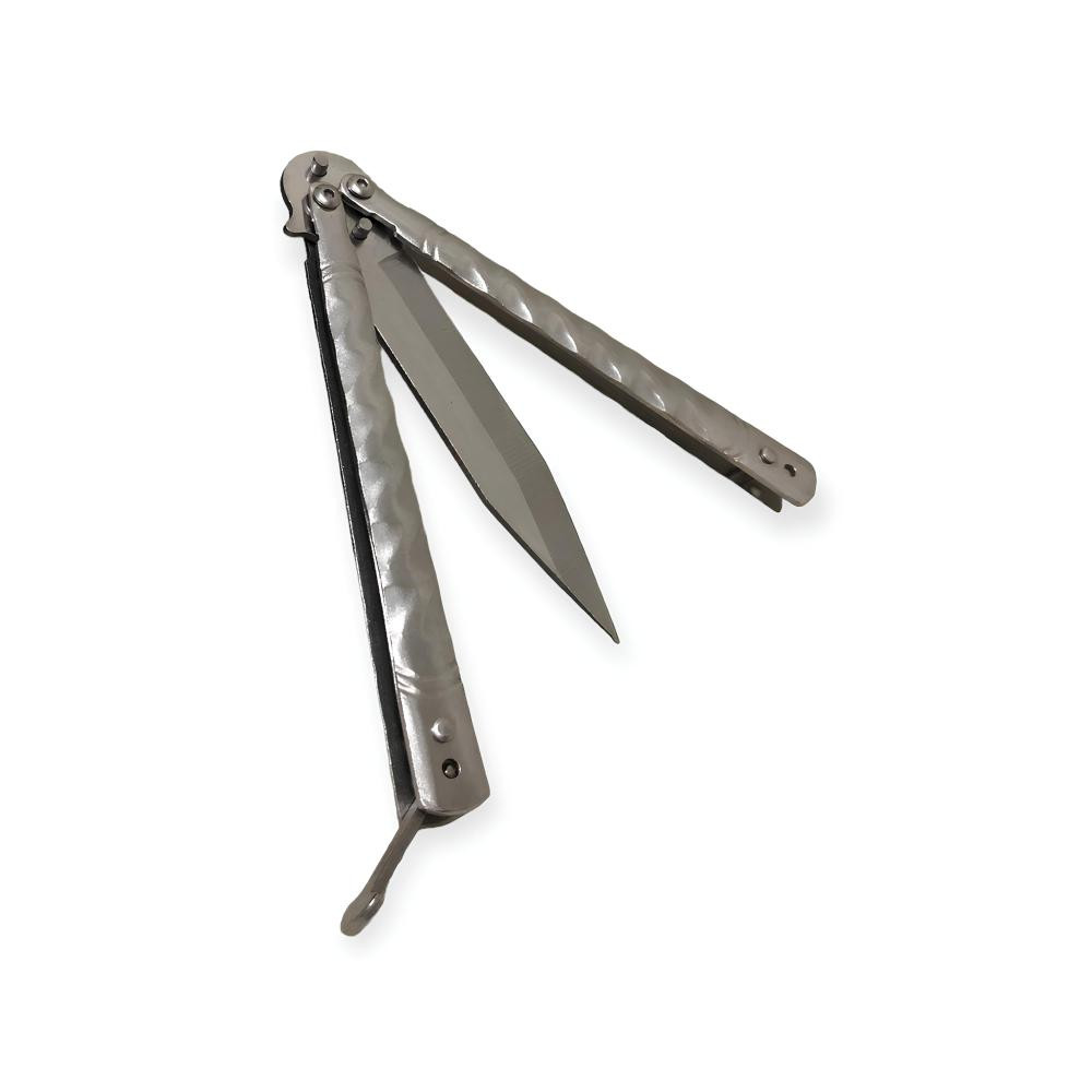 Gümüş Renk Kelebek Bıçak -  Özel Bıçaklar Kategorisi