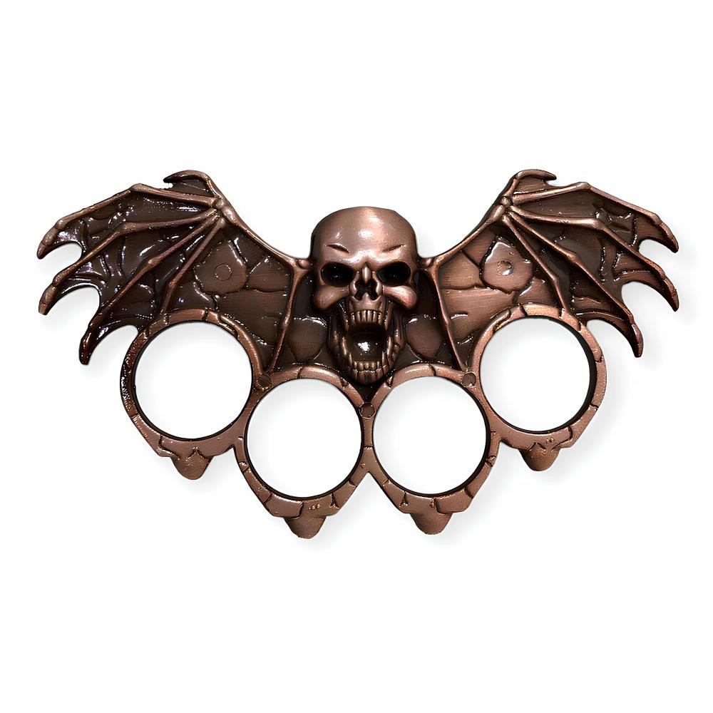 Kanatlı ve Kuru Kafa Desenli Muşta