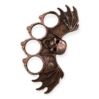 Kanatlı ve Kuru Kafa Desenli Muşta -  Özel Tasarım Bıçaklar Kategorisi