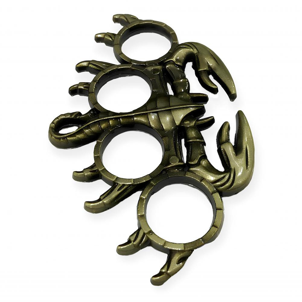 Akrep Desenli Çelik Muşta -  Özel Tasarım Bıçaklar Kategorisi