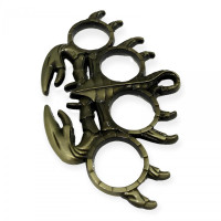 Akrep Desenli Çelik Muşta -  Özel Tasarım Bıçaklar Kategorisi