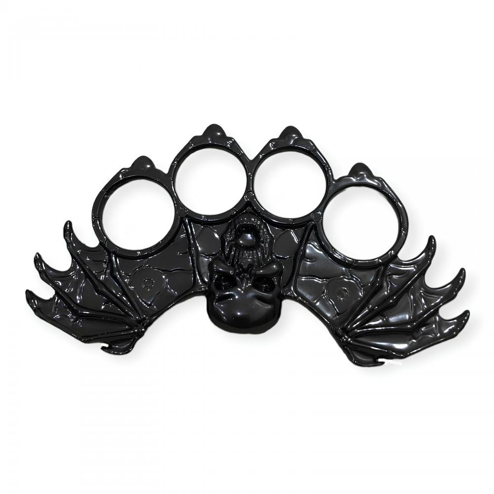 Kuru Kafa ve Kanat İşlemeli Siyah Muşta -  Özel Tasarım Bıçaklar Kategorisi