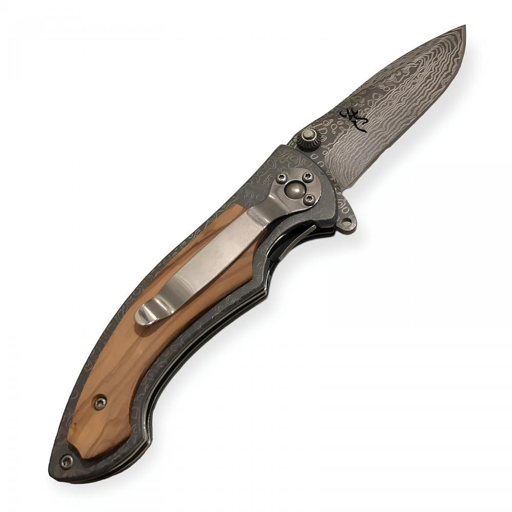 Browning Damascus Desenli Profesyonel Çakı -  Çakılar Kategorisi