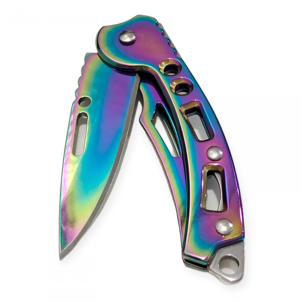 Keskin Alaska Gökkuşağı Çakı Uç ve Ağız Detayı