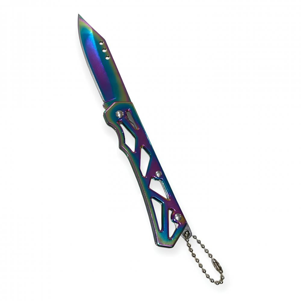 Komple Çelik Gökkuşağı Rengi Alaska Çakı -  Çakılar Kategorisi