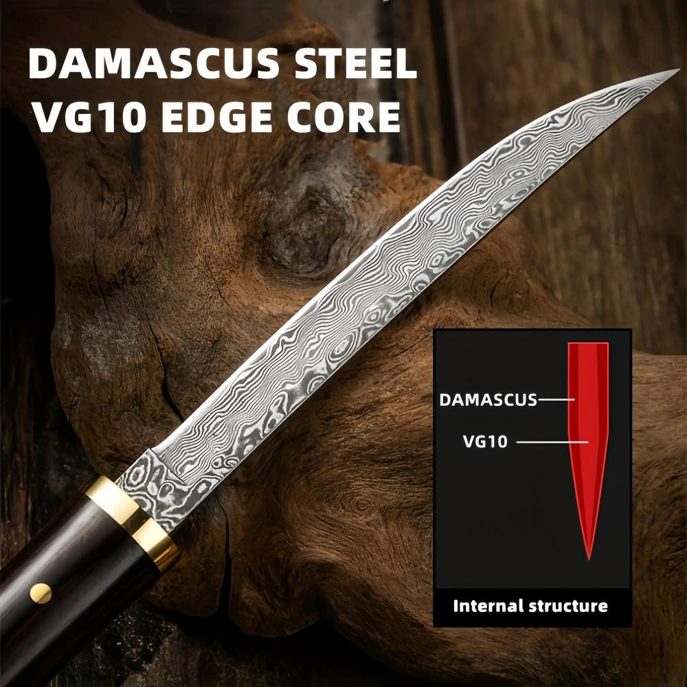 şam çeliği bıçak ağaç saplı