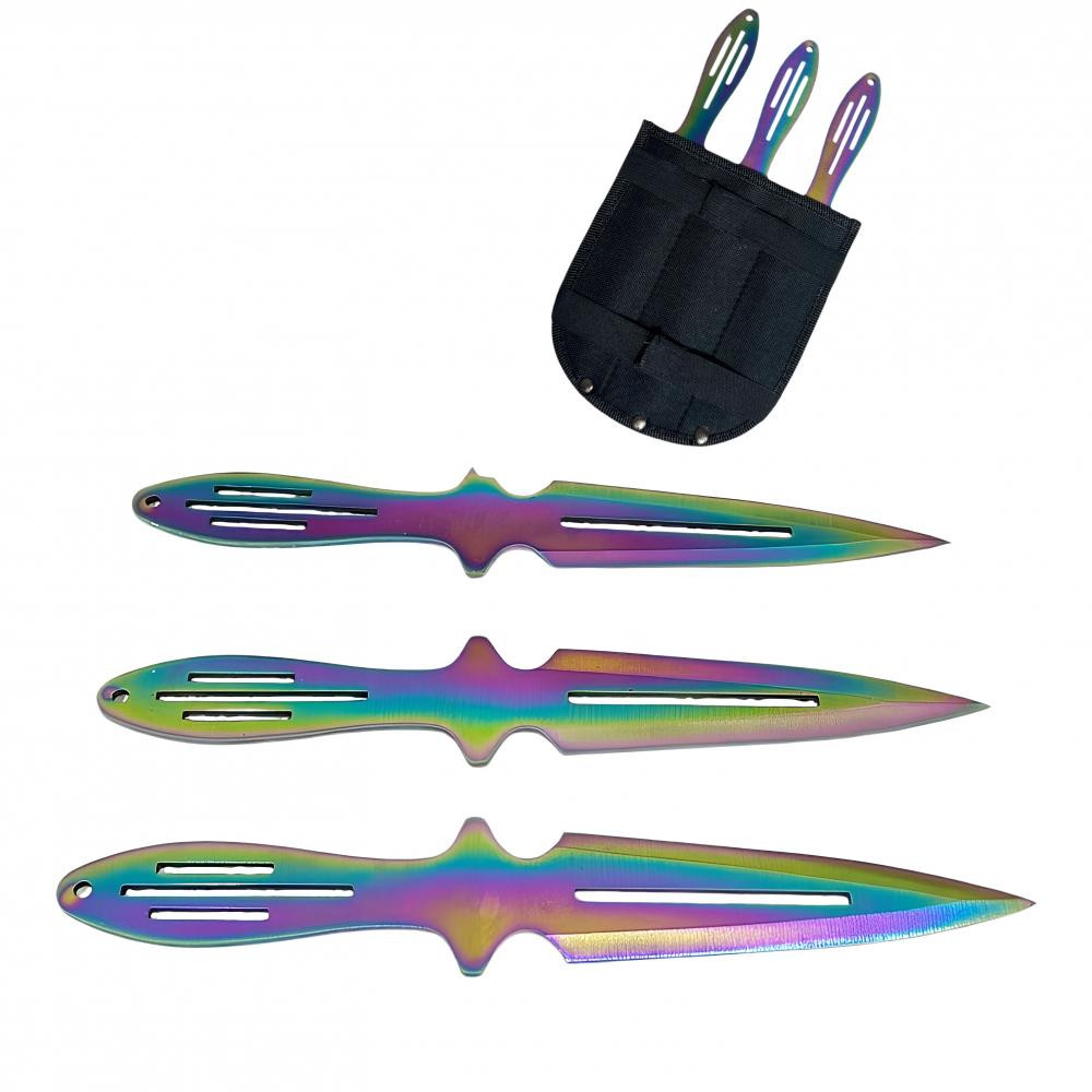 Rainbow Ronin Fırlatma Bıçakları Seti (3 Lü)